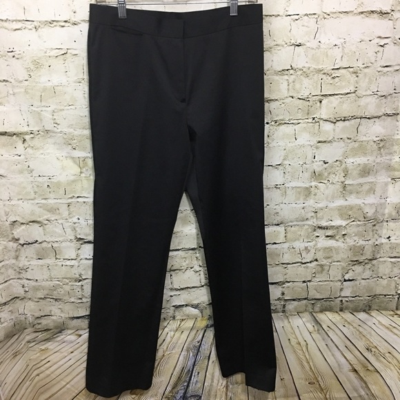 DKNY City Black Sateen Trouser Pants - Picture 3 of 8